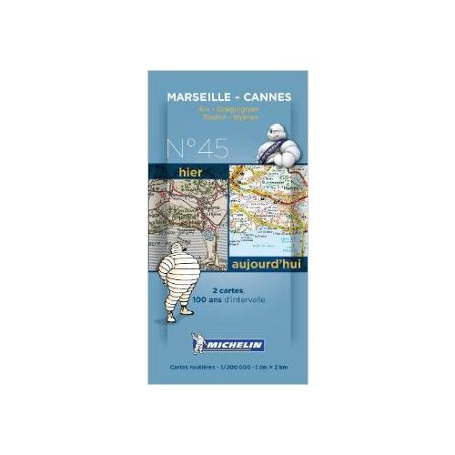 Marseille térkép - Cannes térkép  Michelin 8045. 1/200,000