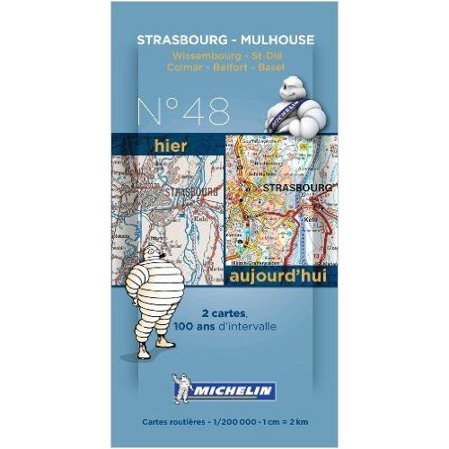 Strasbourg - Mulhouse térkép  8048. 1/200,000