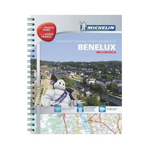 Benelux államok atlasz Michelin 1:150 000 2016