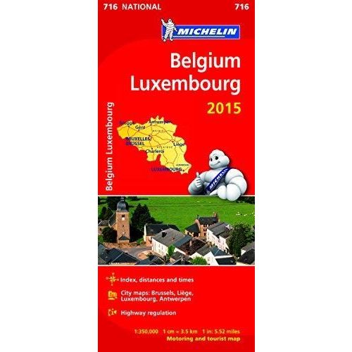 716. Belgium térkép Michelin  1:350 000  Luxembourg térkép