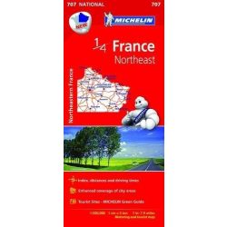   707. Északkelet-Franciaország térkép Michelin  1:500 000 