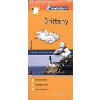   512. Brittany térkép, Bretagne térkép Michelin 1:200 000 