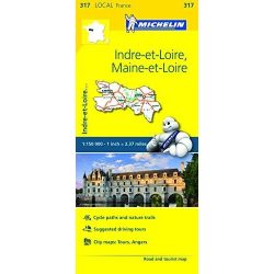  Indre-et-Loire / Maine-et-Loire térkép  0317. 1/150,000