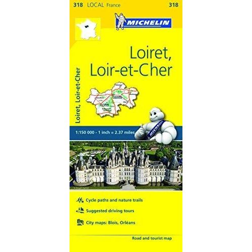 Loiret / Loir-et-Cher térkép  0318. 1/150,000