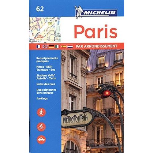 62. Párizs atlasz Michelin Párizs várostérkép