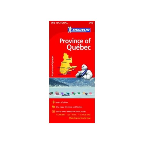 760. Quebec térkép  Michelin 1:1 100 000  