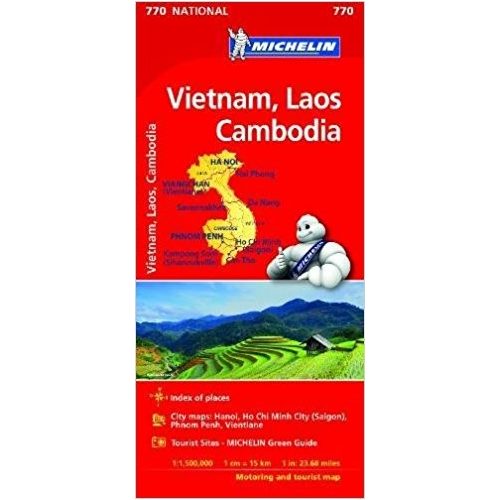 770. Vietnám térkép Michelin Vietnam, Laos, Cambodia térkép 1:1 500 000  