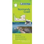   117. Normandia tengerpart térkép Michelin 1:150 000 Normandia térkép 