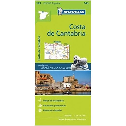 143. Costa de Cantabria térkép Michelin 1:150 000  