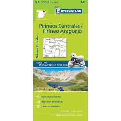   145. Pirineos Centrales térkép Michelin 1:150 000  Pireneusok térkép - közép