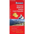   719. Németország, Benelux, Ausztria, Csehország térkép Michelin 1:1 000 000 