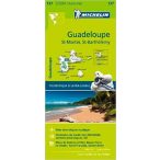   137. Guadeloupe térkép  Michelin  1:80 000  St-Martin térkép 