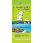   Yucatan & the Mayan Region, Yucatan térkép Michelin, 1:700 000  Belize térkép, Cancún térkép 2019
