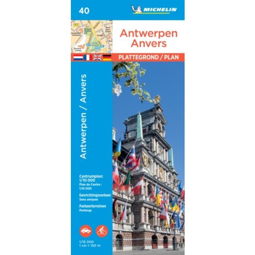 40. Antwerpen térkép Michelin Antwerpen várostérkép