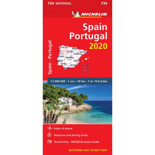 734. Spanyolország és Portugália térkép Michelin 1:1 000 000 