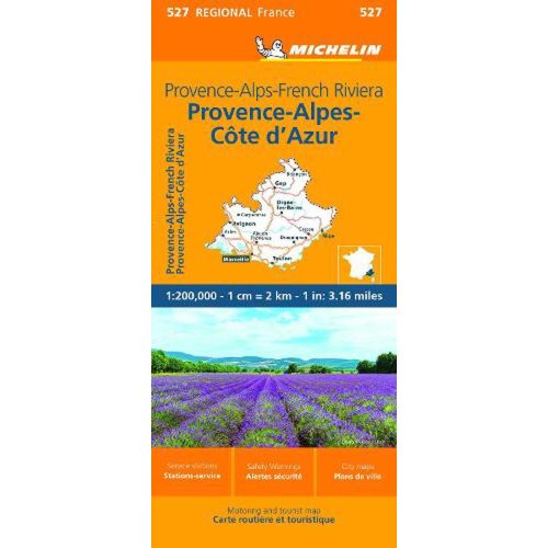 527. Provence térkép, Provence-Alps térkép, French Riviera térkép Michelin  1:275 000  