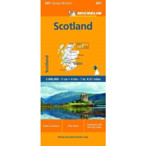 501. Skócia autós térkép Skócia térkép, Észak-Anglia térkép Michelin kiadó 2023