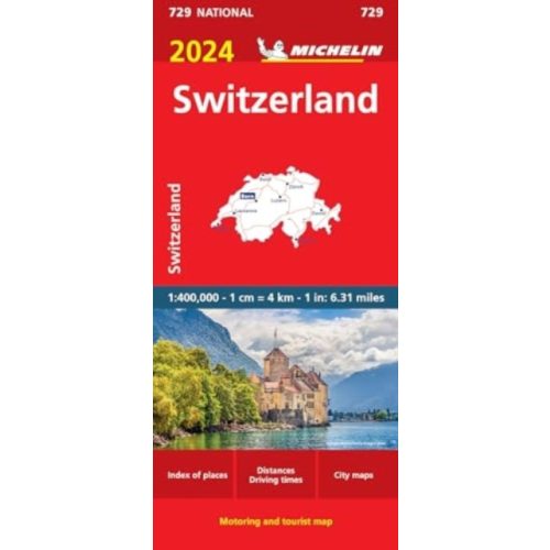 Svájc térkép, Svájc autós térkép Michelin 1:400e  2024.