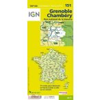   151. Grenoble turista térkép, Grenoble-Chambery térkép IGN  1:100 000  2015