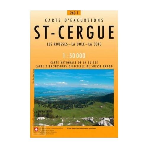 260 T St-Cergue turista térkép Landestopographie 1:50 000 