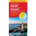  Kelet USA térkép Marco Polo USA East: Atlantic Coast, Great Lakes and Appalachian Mountains 1:2 Mio USA autótérkép