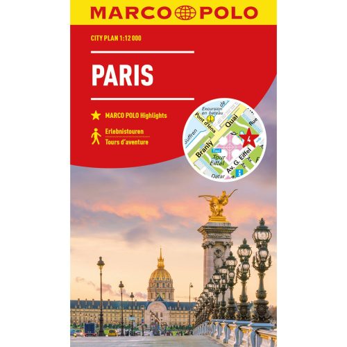 Párizs térkép Marco Polo vízálló 2023 1:12 000 