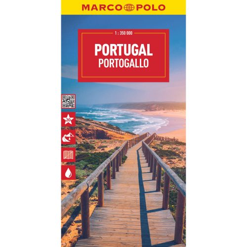 Portugália térkép  Portugália autós térkép Marco Polo 1:300 000  2023.