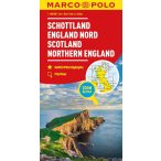 Skócia térkép Marco Polo 1:300 000 Észak-Anglia térkép