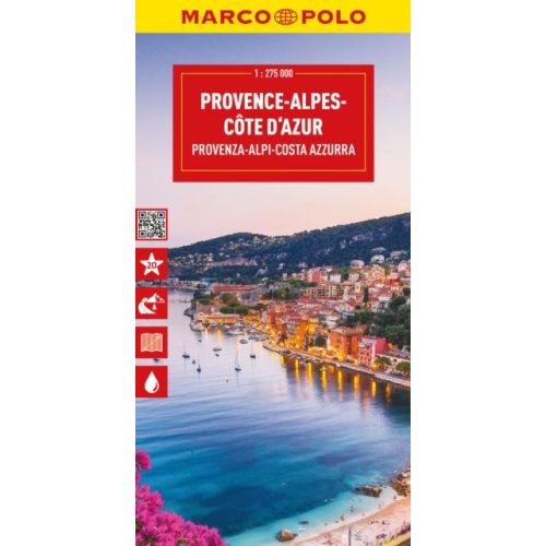 Côte d'Azur térkép, Provence térkép Marco Polo 1:275e  2024.