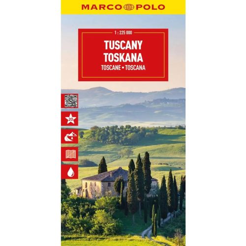 Toszkána térkép Marco Polo Toszkána autós térkép 1:200e  2025.