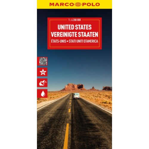 USA térkép Marco Polo USA autós térkép 1:4 200 000  2025.