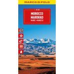   Marokkó térkép Marokkó autós térkép  Marco Polo 1:800 000 Morocco térkép 2025.