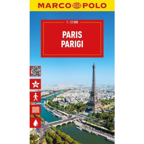 Párizs térkép Marco Polo vízálló Párizs várostérkép 1:12 000 2025. 