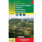   WK 412 Südsteirisches Hügelland, Vulkanland, Bad Gleichenberg, Bad Radkersburg turistatérkép 1:50 000