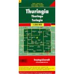   Németország 06 Türingia, 1:200 000  Freytag térkép AK 0211