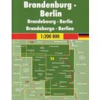   Németország 11 Brandenburg - Berlin, 1:200 000  Freytag térkép AK 0217