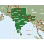   India  térkép - Nepál - Banglades - Srí Lanka - Bhután, 1:2 750 000  Freytag 