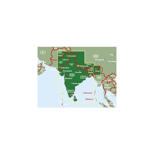 India  térkép - Nepál - Banglades - Srí Lanka - Bhután, 1:2 750 000  Freytag 