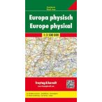   Európa térkép, Európa autótérkép domborzati, 1:3 500 000  Freytag térkép AK 2201