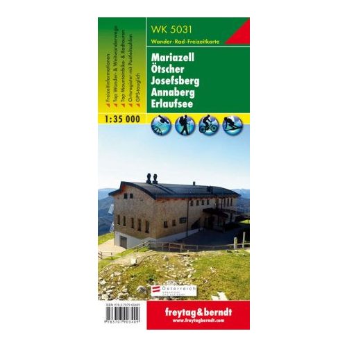 WK 5031 Mariazell-Ötscher-Josefsberg-Annaberg-Erlaufsee turista térkép Freytag 1:35 000 