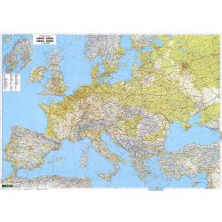   Európa közlekedési falitérkép 1:2 600 000, (169,5 x 121cm)  Freytag térkép 