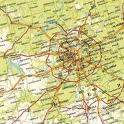 Európa közlekedési falitérkép 1:2 600 000, (169,5 x 121cm)  Freytag térkép 