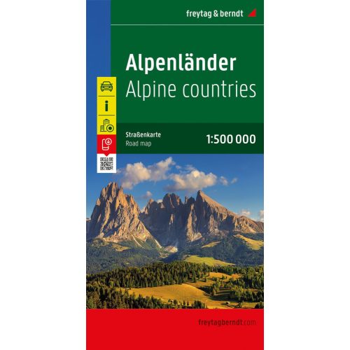 Alpok országai, 1:500 000 Freytag térkép AK 2701