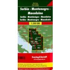   Szerbia-Montenegró-Macedónia térkép 1:500 000  Freytag AK 7003