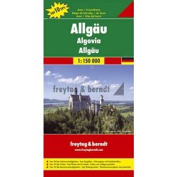 Allgäu, Top 10 tipp, 1:150 000 Freytag térkép DEU 1