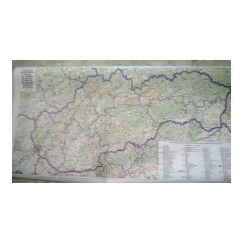 Szlovákia fóliás falitérkép Freytag 1:400 000 102x73 cm