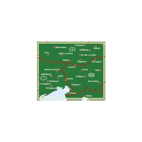 Karintia térkép - Észak-Adria, 1:200 000  Freytag  AK 716