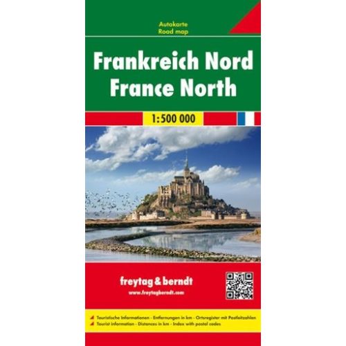 Franciaország észak térkép  1:500 000  Freytag térkép AK 0405