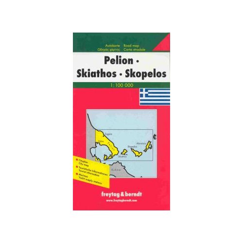 Pelion térkép, Skiathos, Skopelos térkép Freytag 1: 100 000 