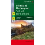   Skócia térkép, Észak-Anglia térkép 1:400 000  Freytag  AK 0288